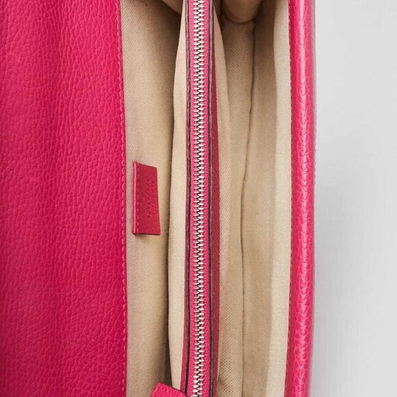Gucci Pink Leather Dionysus Small Shoulder Bag - Picture 9 of 11